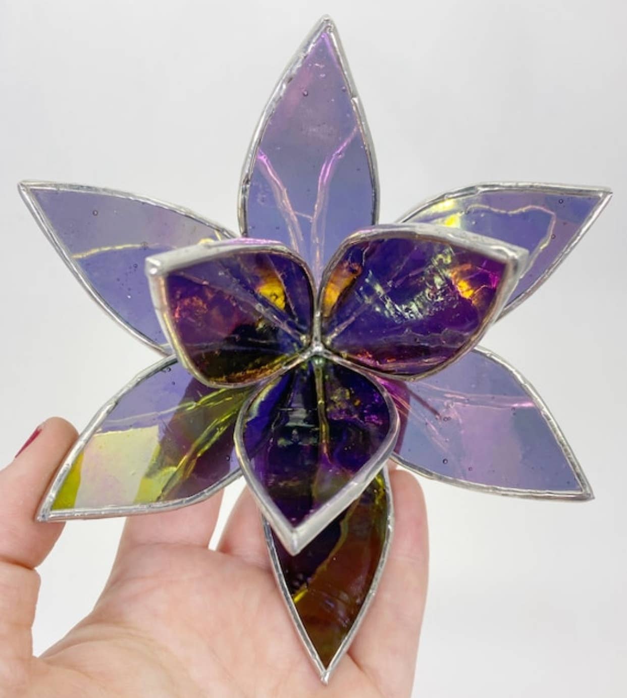 Stained Glass Succulent Plant Sculpture | Torch + Kiln
